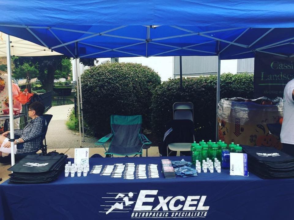 Excel booth set up at the Stoneham Fair